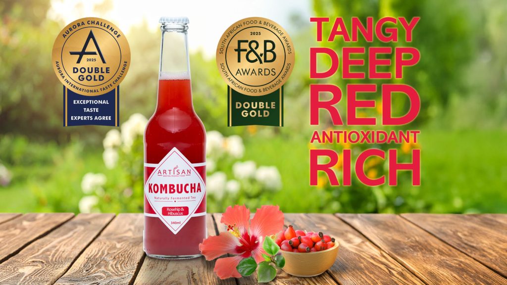 Rosehip and Hibiscus Kombucha